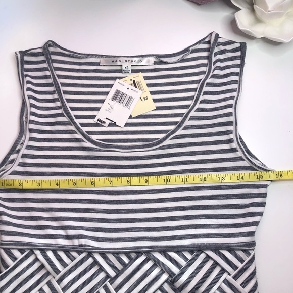 Max Studio Stripped Fit & Flare Dress Size XS - Picture 9 of 11